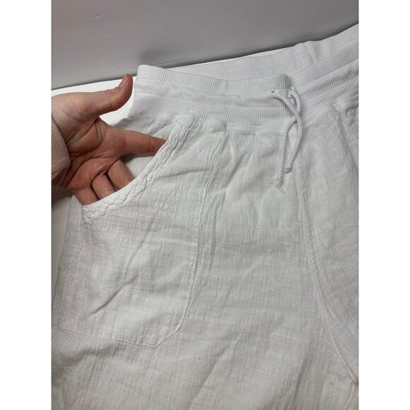 Blanco‎ White wide leg gauze like pants (XXL) - Picture 6 of 10